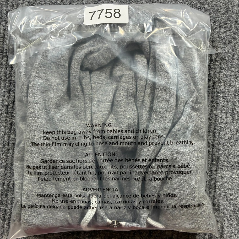 Nike Womens Hoodie Size Medium Gray Full Zip Jacket Logo Casual Activewear - Picture 12 of 12